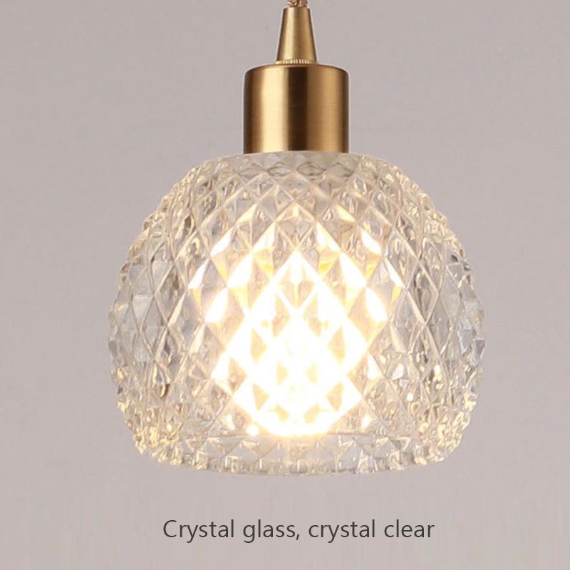 Modern LED Pendant Light Nordic Minimalist Single Head Glass Hanging Lamp Living Rooms Bedroom Study Kitchen Office Illumination