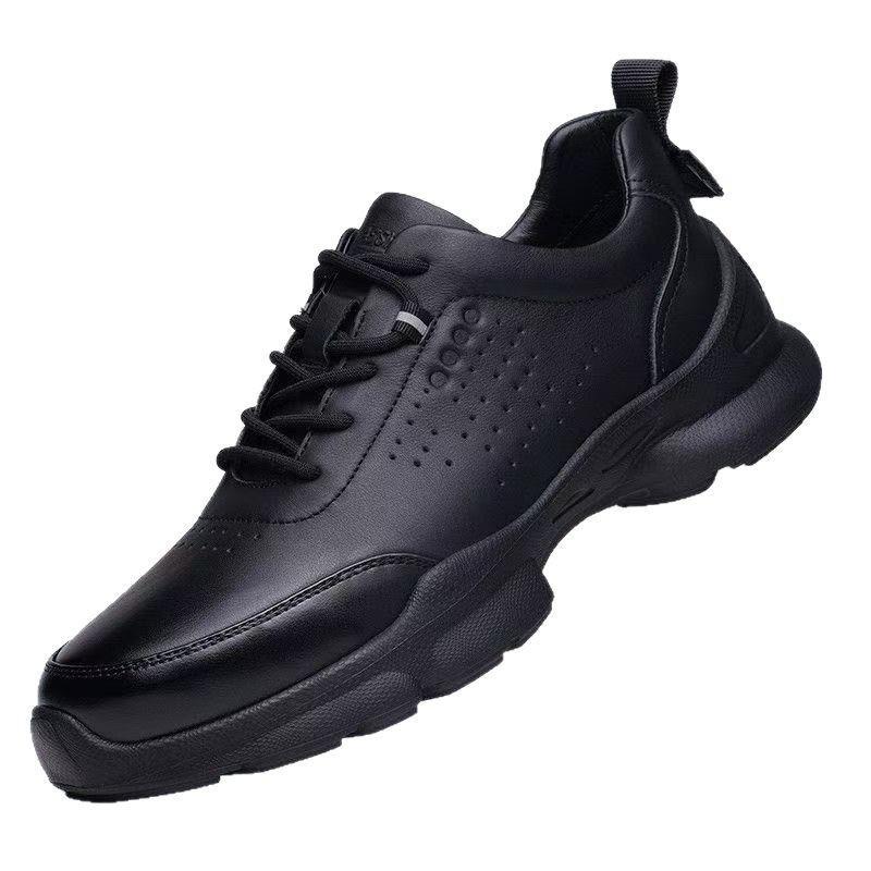 

Sneakers new comfortable breathable soft sole outdoor running shoes fashion trend casual black foreign trade work men s shoes 39