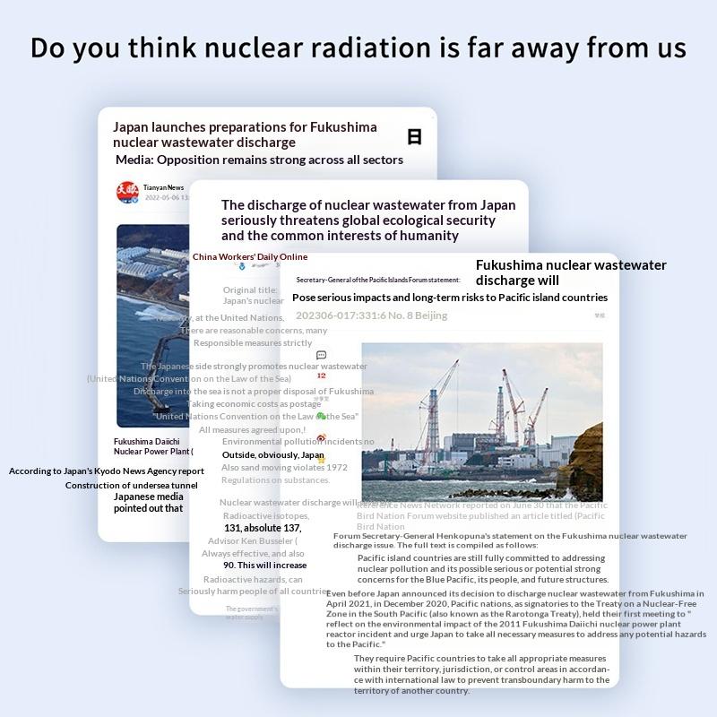 Portable Geiger Counter Nuclear Radiation Detector Personal Dosimeter Radioactive Marble Tester X-Ray Gamma Alert