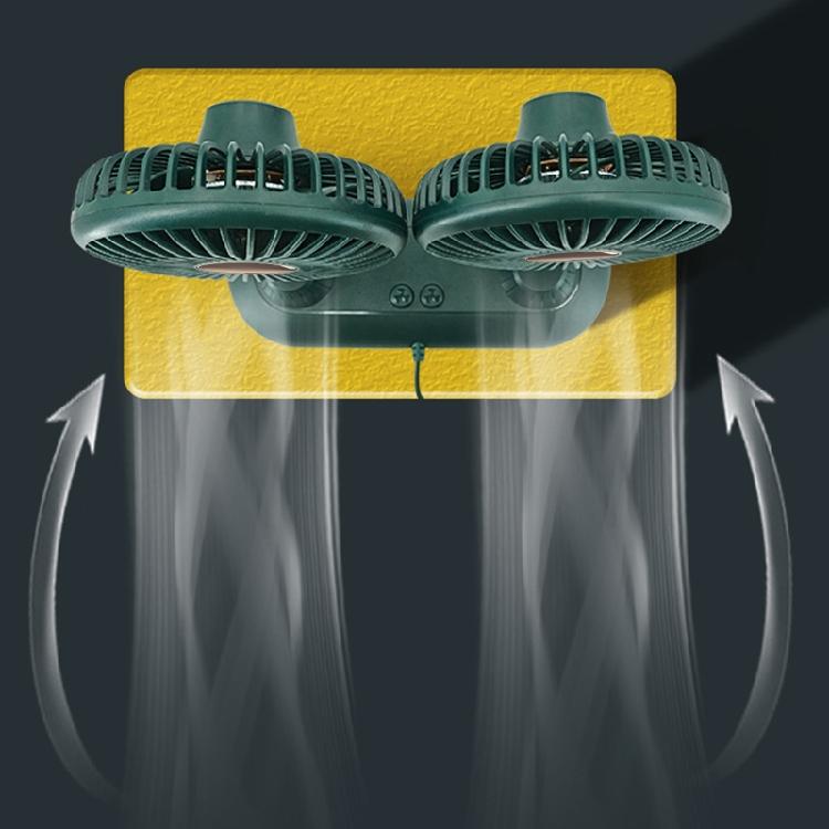 Adjustable Car Auto Air Cooling Dual for Head Fan Summer Low Noise Car Auto Cool