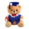 Cartoon Doctor Suit Teddy Bear Doll Plush Toy Bachelor Bear Doll Doll Girl Graduation Season Gift