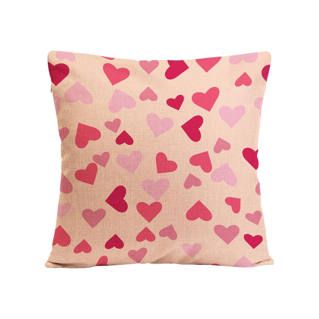 Love Pillowcase Linen Pillow Cushion Sofa Pillow Living Room Bedroom Practical Pillow Cover