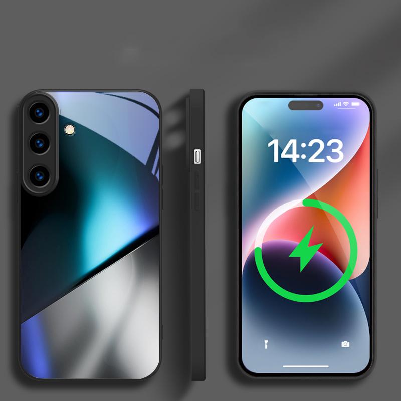 Mysterious Color and Light For Samsung Galaxy S26 Ultra S20 FE S21 S22+ S23 Plus S24 Ultra 25 Edge For Magsafe Glass Phone Casee