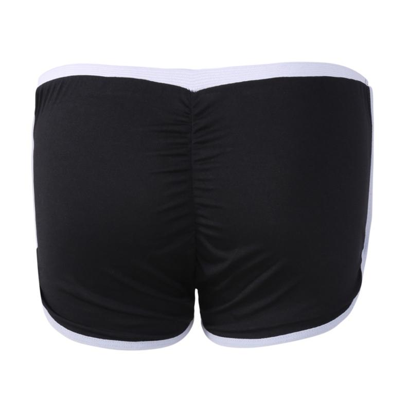Plus Size Women Low Rise Sexy Running Shorts Butt Lifting Tight Fitted Solid Color Sports Workout Shorts