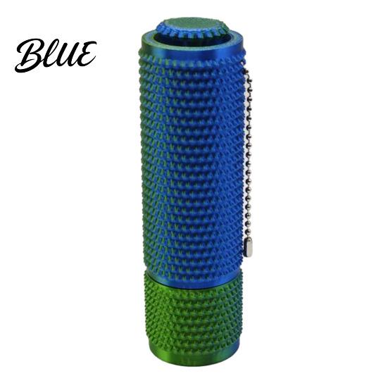Stress Relief Gadget 3D Printed Spiky Fidget Toy with Ball Chain Gripper Sensory Portable Spinner & Clicker Travel Massage Stick Pain Stimming Tool