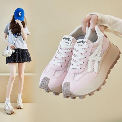 Korean New Dad Shoes for Women In Summer Student Sports and Leisure Mesh Breathable and Enhancing Height