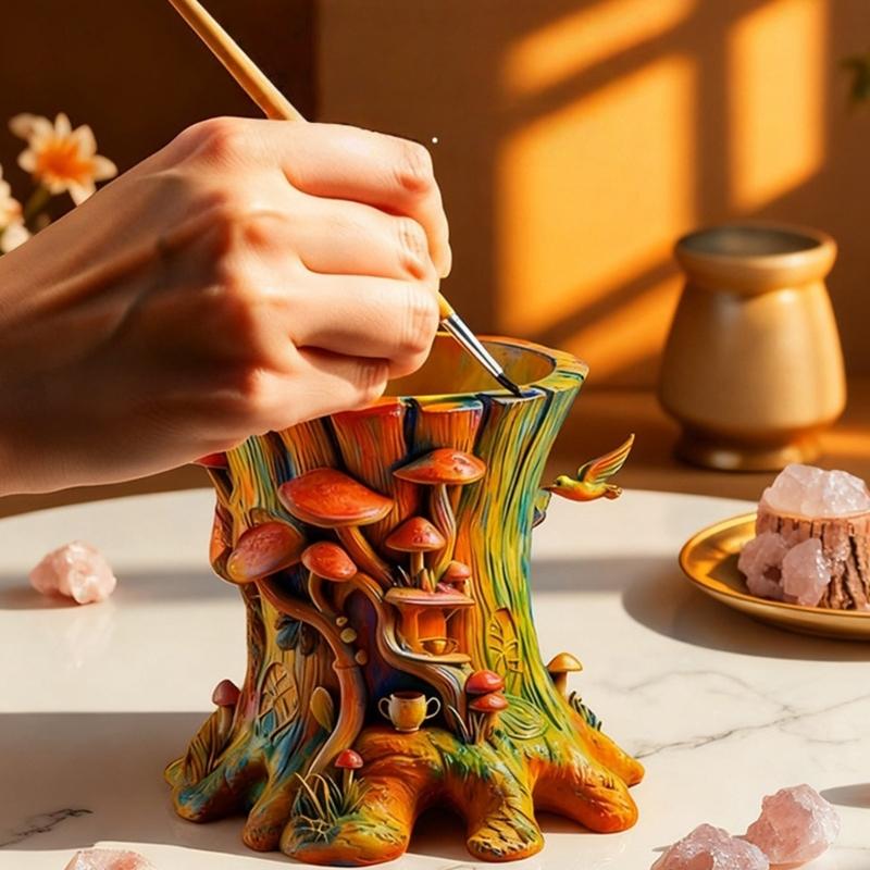 Flexible Silikon Baumstumpf Form Für Handgemachte Zement Beton Handarbeiten Dekorative Blumentöpfe Und Resin Art Kreation