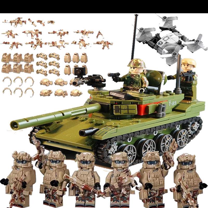 Compatible Military SWAT Armored Car Building Blocks - Educational Assembly Toy for Boys
