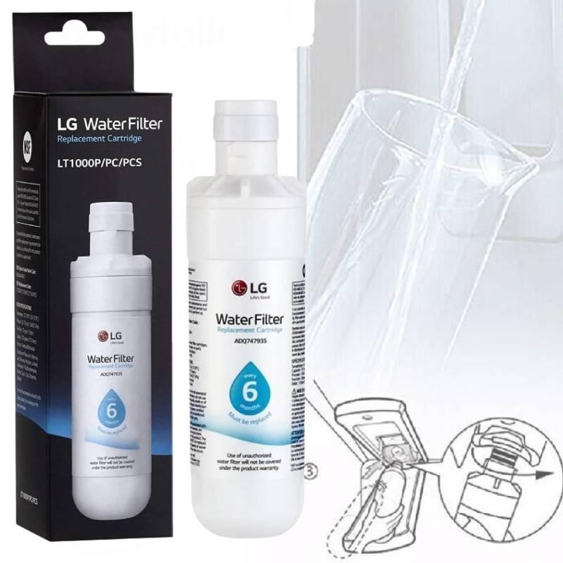 Lt1000p Vodní filtr do chladničky Vysoká kapacita 200 galonů Bílý čistič