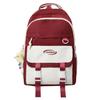 Schoolbag Korean Version Ins Large Capacity Campus Simple Contrasting Color Versatile Schoolbag 4th and 6th Grade Middle and High School Students 