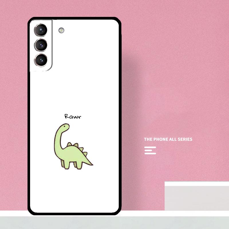 Cute Dino Aesthetic Dinosaur Phone Case For Samsung Galaxy S24 Ultra S20 S21 S22 S23 S25 Plus S9 S10 S24 FE Cover Coque