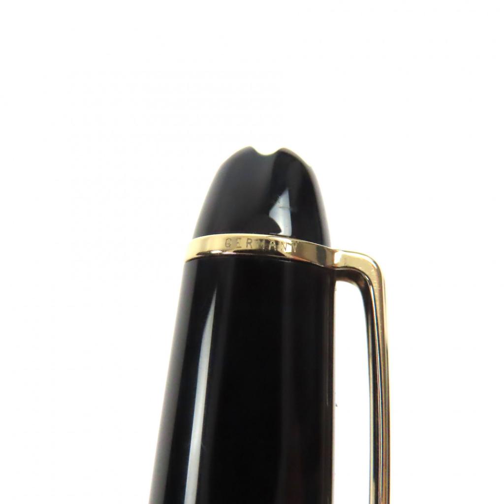 Great MONTBLANC Fountain Pen Meisterstuck Mozart White Star Black Gold 14K Mens Used