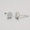 Ada Jewelry Trendy Engagement Women's Delicate Korean Design Simple Anti-Allergic S925 Silver Zircon Stud Earrings