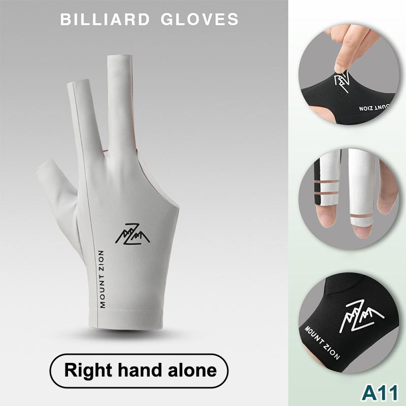 Billiard Gloves With Fingerless Breathable Professional Pool Gloves Lightweight Three-Finger Gloves For Billiard Accessories