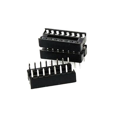 50 ADET 16 pin DIP IC Soket Adaptörü Lehim Tipi 16PIN 16-Pin Soket Pitch Çift Silme Kontağı
