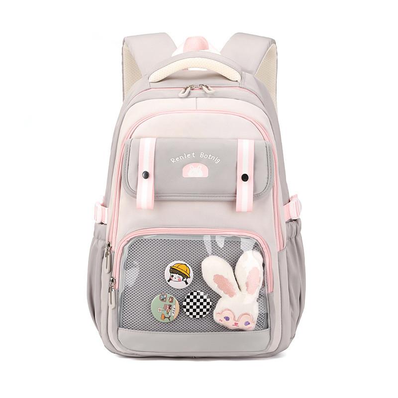 Lightweight Backpack Cute Cartoon Rabbit Primary School Girls Large Capacity Children Backpack  Wholesale Waterproof Book Bags