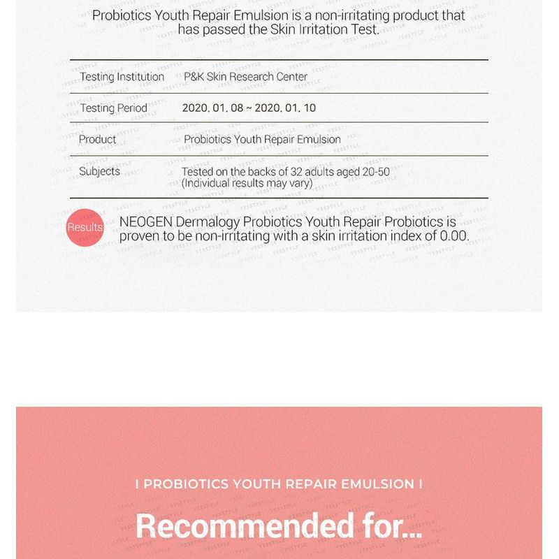 NEOGEN - Probiotics Youth Repair Emulsion