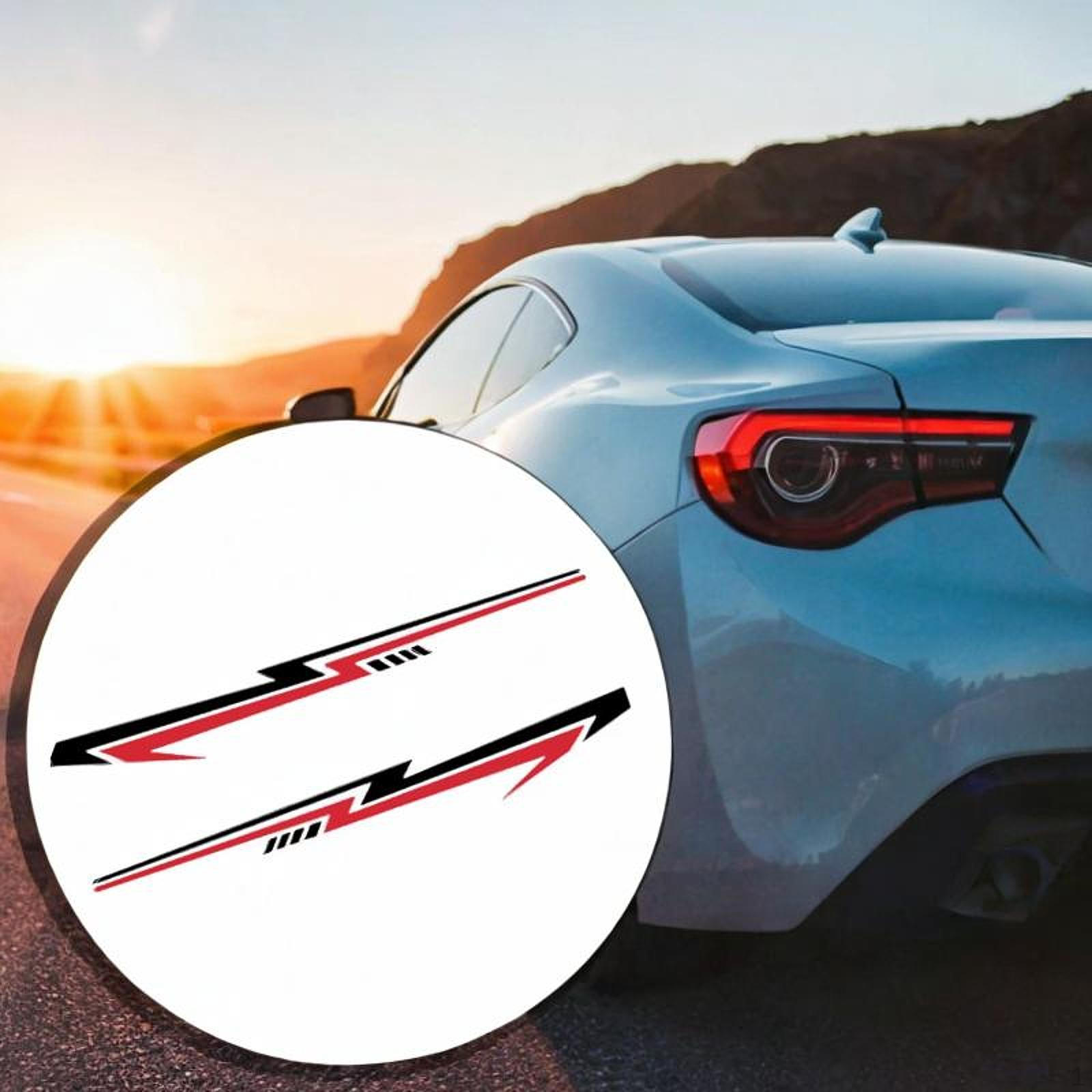 

2Pcs Car Stickers Scratch Decal Easy to Use Creative Gift Decoration Vehicle for Automotive