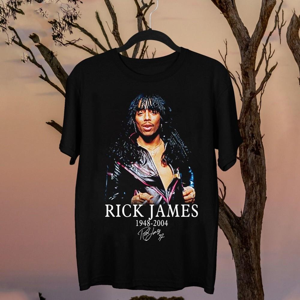 

Popular Rick James 19482004 Signature Cotton Unisex S5XL Shirt WS2832 Unisex T-Shirt M