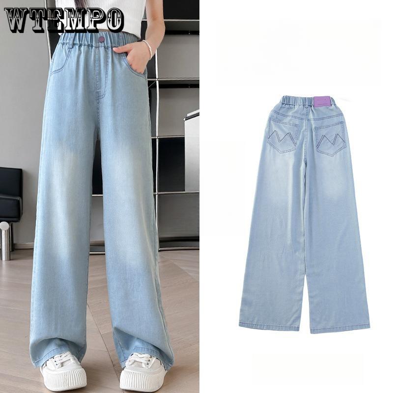 Girls' Jeans Summer Thin Pants Casual Pants Wide Leg Pants Mosquito Repellent Pants