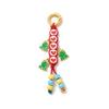 Cute Bag Accessories Pendant Korean Style Colorful Rope Keychain Love Cherry Pendant  Car Keyring