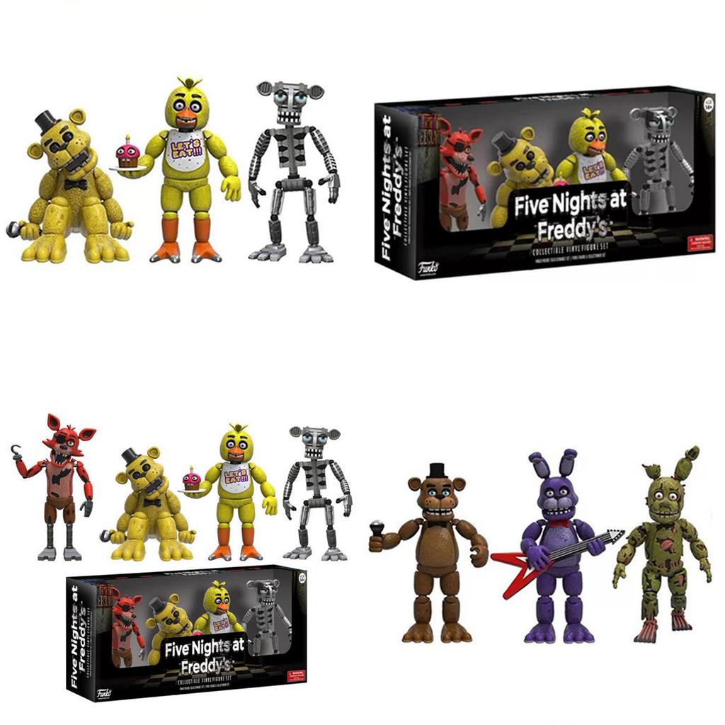 Figurines d'Action Exquises Fnaf Pizza Simulator 4cm Parfait Pour les Cadeaux d'Enfants et les Collectionneurs