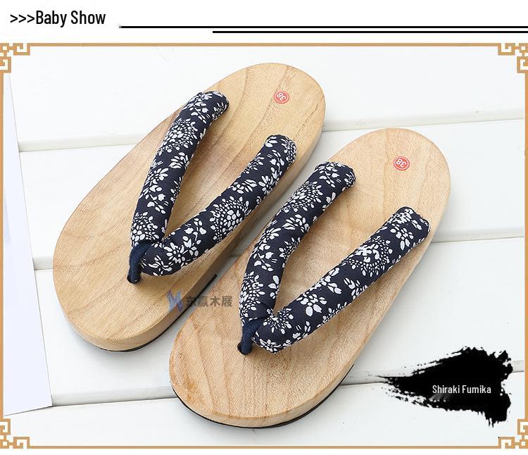 Geta Japanese Wooden Sandals: Non-slip, Thick-soled, High-heeled Summer Flip-flops for Men & Women
