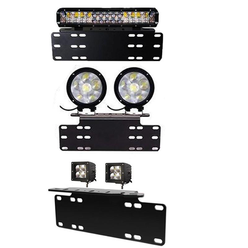 Langlebige Metall-Kennzeichenhalterung mit Verlängerung & Licht Halter für zerstörungsfreie Montage