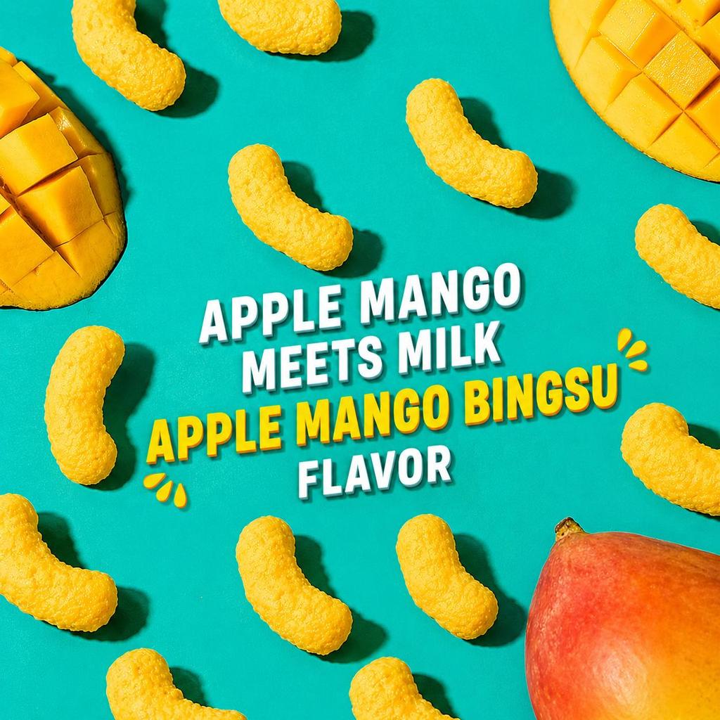Korejská Pufovaná Svačina – Banana Kick, Melon Kick, Mango (23 Možnosti)