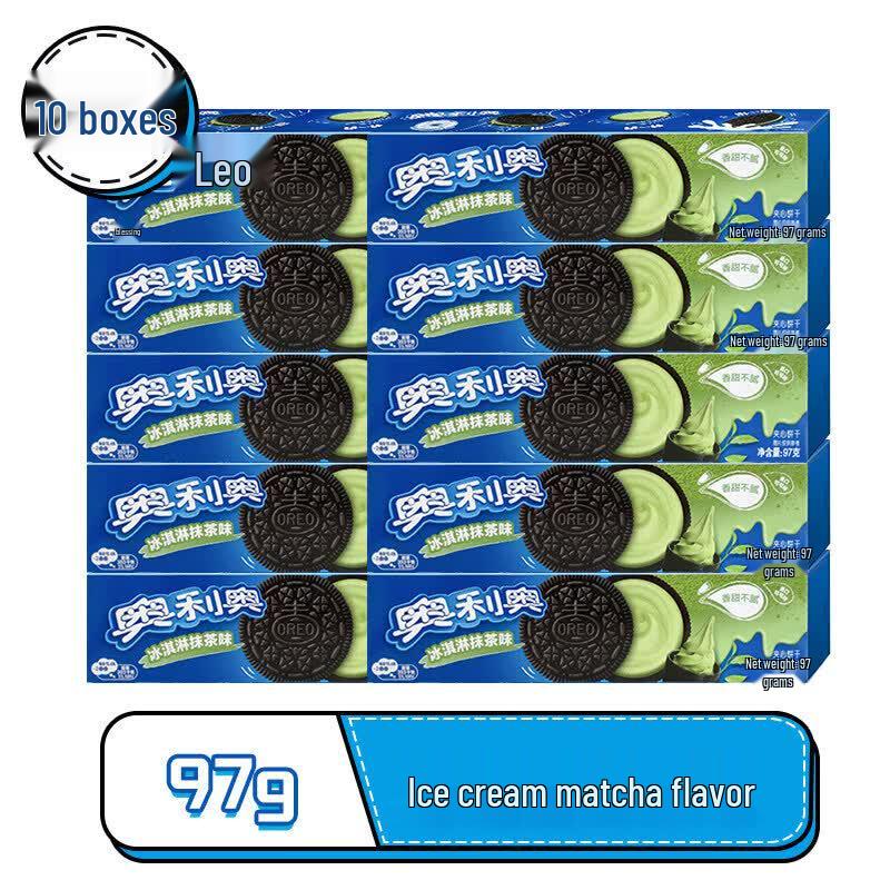 Oreo Ice Cream Matcha Flavor Sandwich Cookies