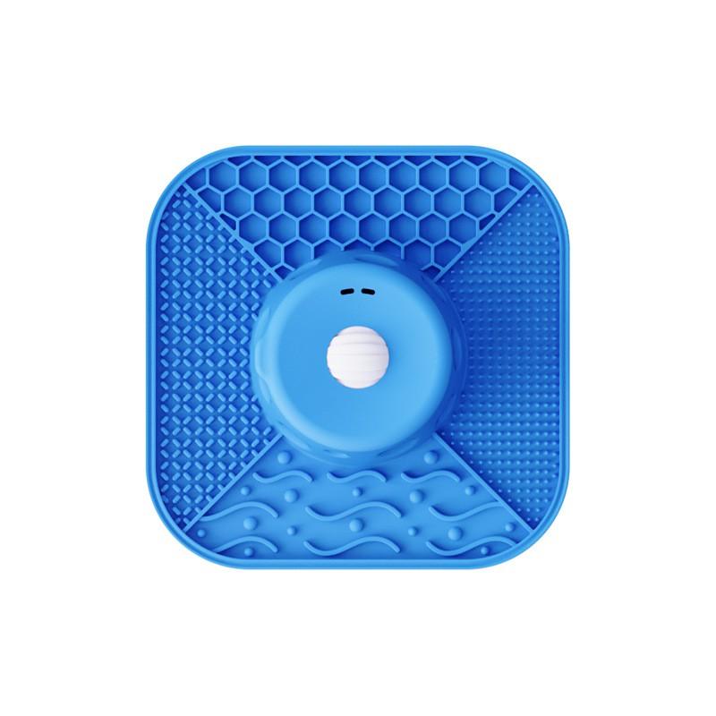 Slow Feeding Pet Bowl With Suction Base Wet Dry Food Silicone Lick Mat Dogs Cats
