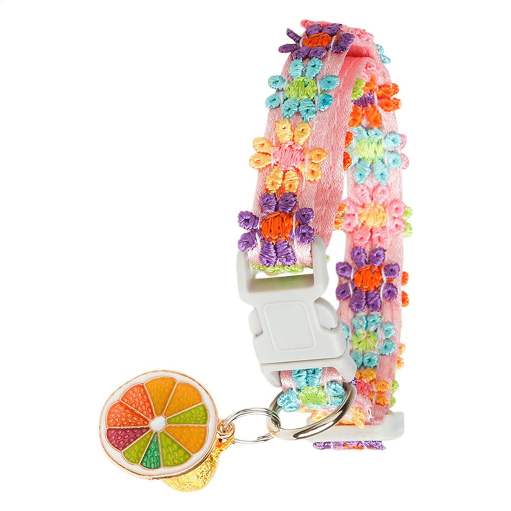 Pet Collar With Bell Colorful Dog Puppy Kitten Collar Adjustable Safety Bell Ring Necklace Cat Collar Anti-lost Pet Supplies