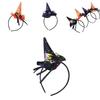 Soft And Sturdy Witch Hat Headband With Spider Web Lace For Halloween Costume