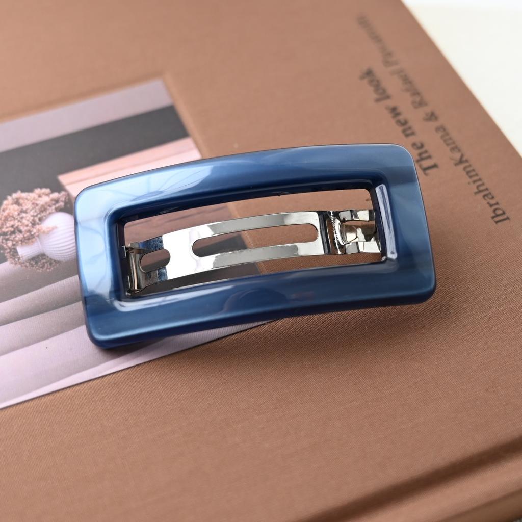 Fashion French Clips Barrettes Acetate Hair Clips for Girls and Women Pony Hair Headwear Rectangle Shaped Hair Accessories