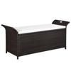 Day and Night - Day and Night Storage Bench with Cushion 138 Cm Brown Synthetic Rattan