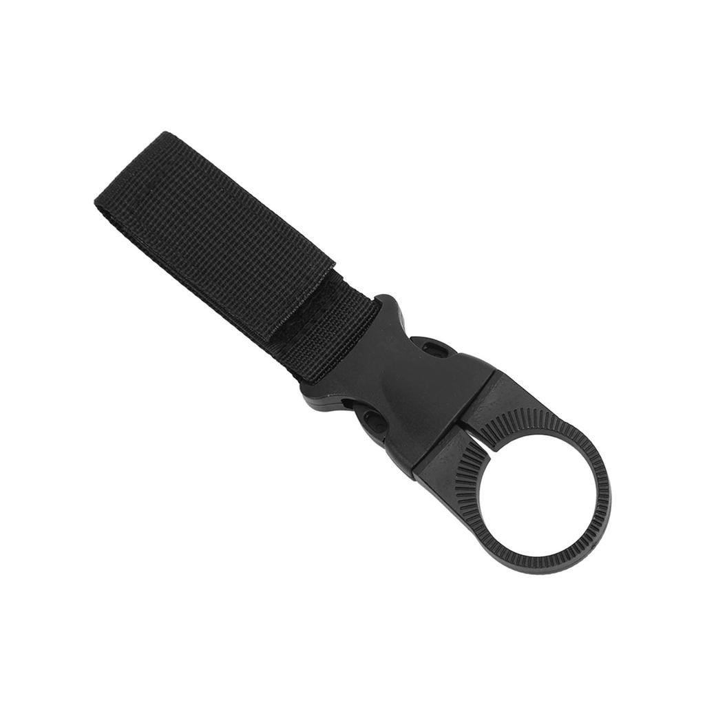 Outdoor Bottle Hanging Buckle Clip Portable Water Bottle Ring Holder for Hiking Camping Black