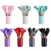 12-Piece Silicone Kitchen Utensil Set With Wooden Handle Heat-Resistant Non-Stick Cooking Tools Home Use