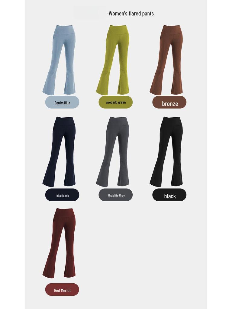 Women's High Waist Flare Yoga Pants - Summer Shaping & Casual Sport Wear