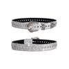 Persönlichkeits Gotische Strassgürtel Für Damen Mädchen Mode Pu Leder Gürtel Westliche Cowboy Y2K Retro Jeans Rock Dekor Gürtel