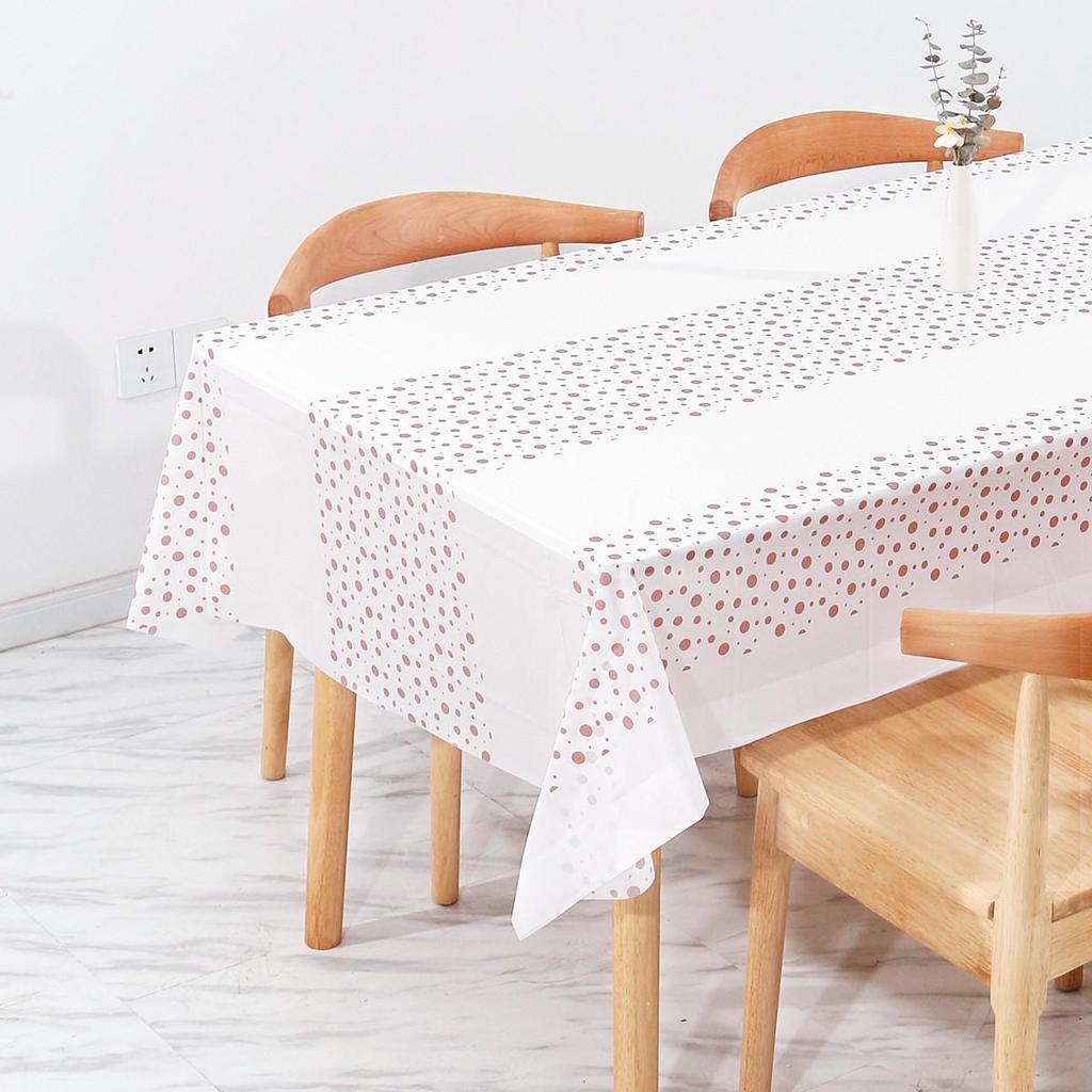 Disposable PEVA Cartoon Balloon Tablecloth - Oil-Proof, Thickened for Birthdays & Kindergarten Parties