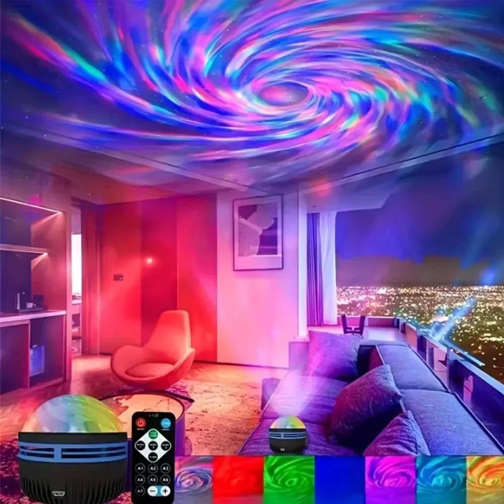 Galaxy Projector LED Night Light with Remote Control Colorful Star Sky Lamp for Bedroom Kids Room Party Home Christmas Decor