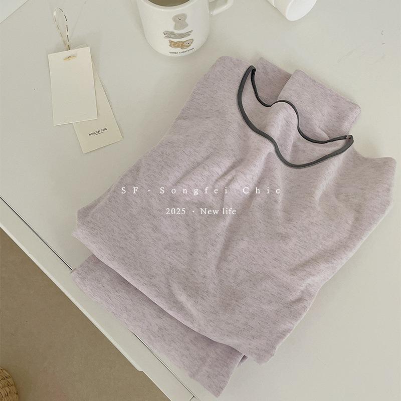 6 Snowflake Velvet Thermal Underwear Women's Autumn and Winter New Polished Thickened Women's Suit Slim-fitting Elastic Long Johns