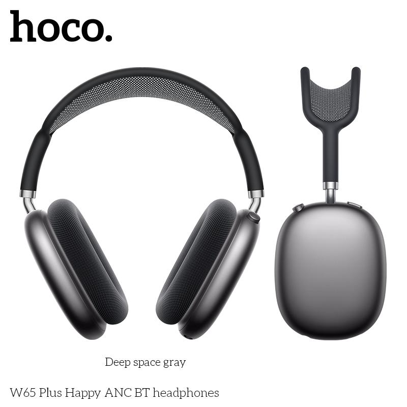 Hoco W65 Plus Kablosuz Kulaklık: Bluetooth 5.4, ANC Gürültü Engelleme, 45 Saat Çalma Süresi, Manyetik Kulaklıklar ve Nefes Alabilen Kafa Bandı
