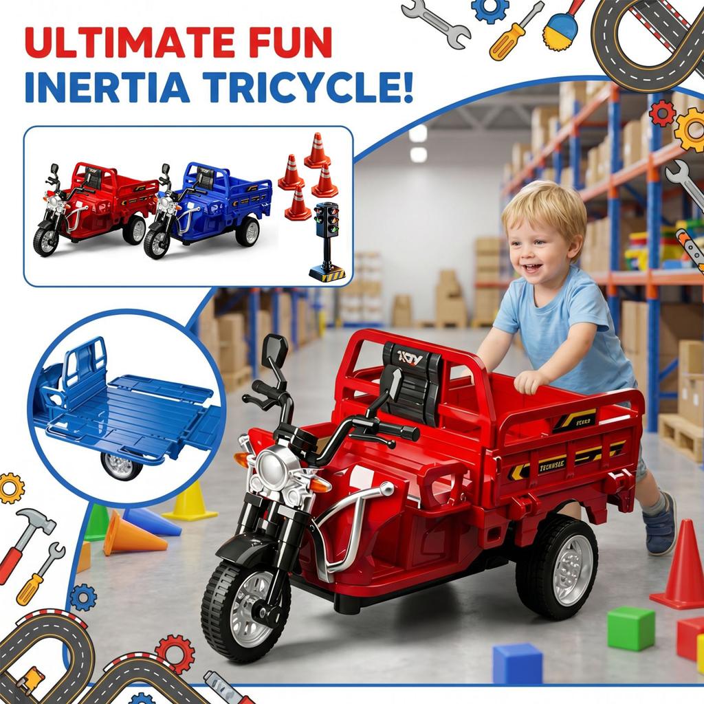 Inertial Tricycle, Express Toy Car, Gift For Children