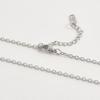 40+5cm Different Hollow Rectangle Snake Chain Stainless Steel Necklaces For Women Men Jewelry On The Neck Decor Choker DIY Charm