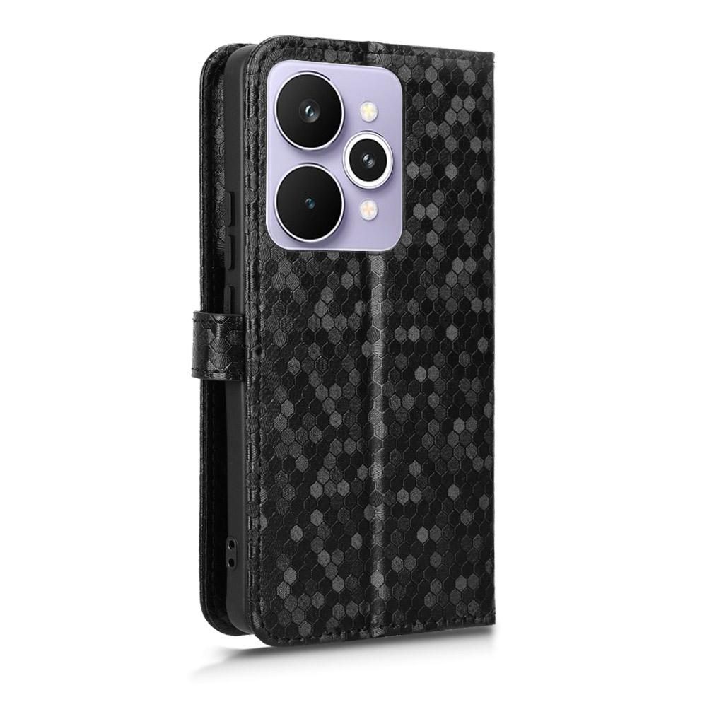 For Realme 15 Pro 5G/15 5G Wallet Case Dot Pattern Imprint PU Leather Phone Cover with Wrist Strap