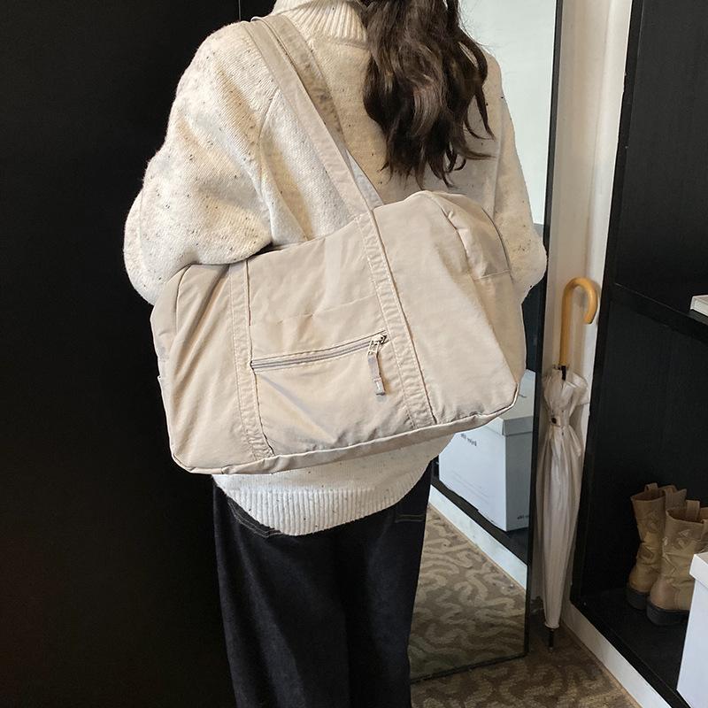 Korean Version of Nylon Cloth Bag, Light and Large-capacity Casual Portable Simple Women's Bag, Travel Shoulder Bag, Commuter Japanese Cloth Bag