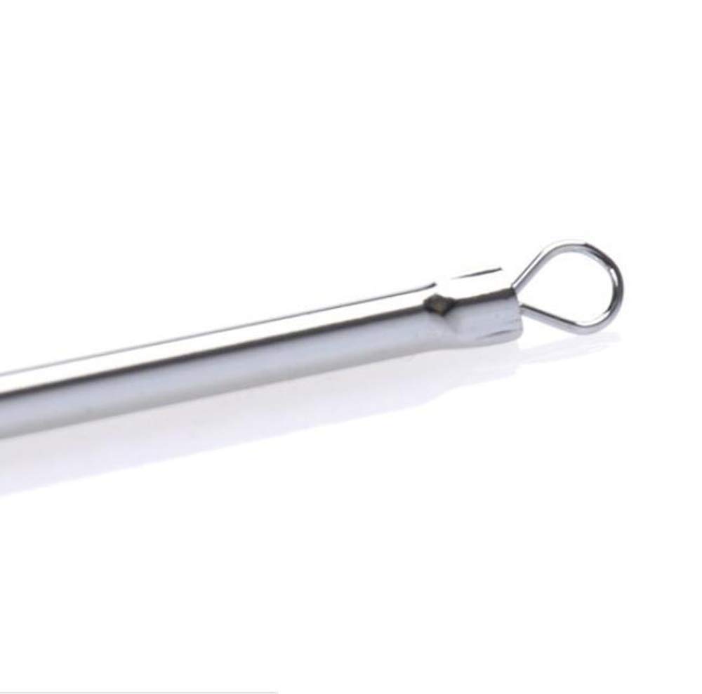 HJ Acne Acne Blackhead Stainless Pore Comedo Blackhead Removal of Needles, Removal, Removal, Antibacterial, Steel, Care, Pusher, (Set 10)