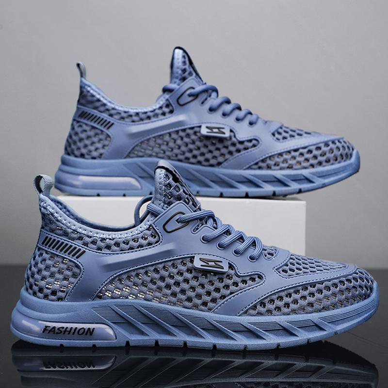 

YRZL Men s Walking Shoes Breathable Mesh Lightweight Anti Slip Soft Sole Men s Casual Athletic Footwear Comfortable Shoes 44