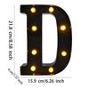Lighted Marquee Letter Black Light up Alphabet Sign LED Marquee Letter Light for Wall Birthday Engagement Night Bar Decoration